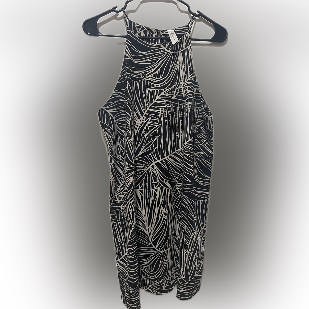 Mahina black/cream mini dress medium